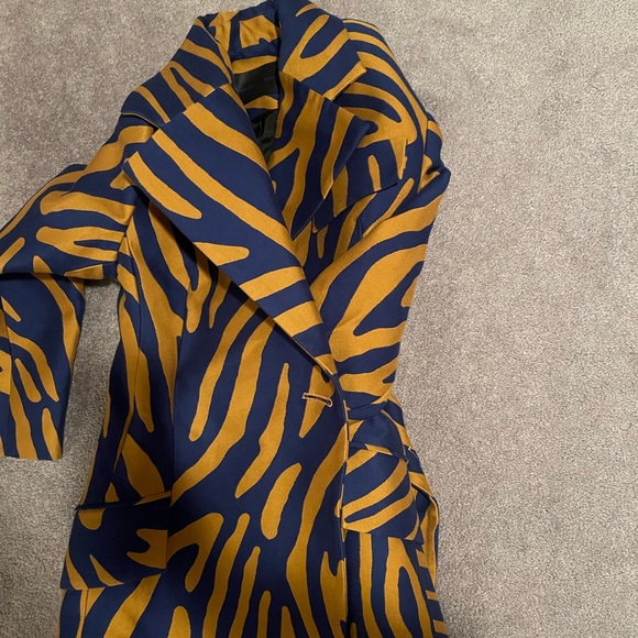 Proenza shoulder abstract zebra print coat nwot - Picture 13 of 13